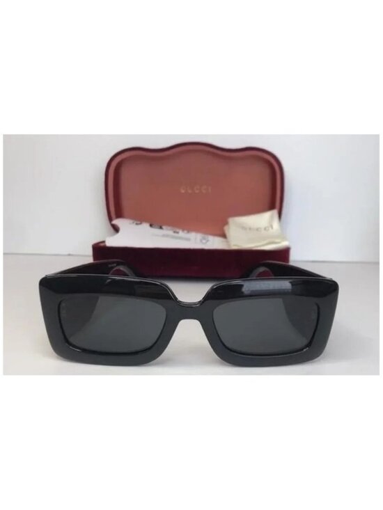 ? - Authentic New Gucci GG0811S 001 Black / Grey Lens main image 7